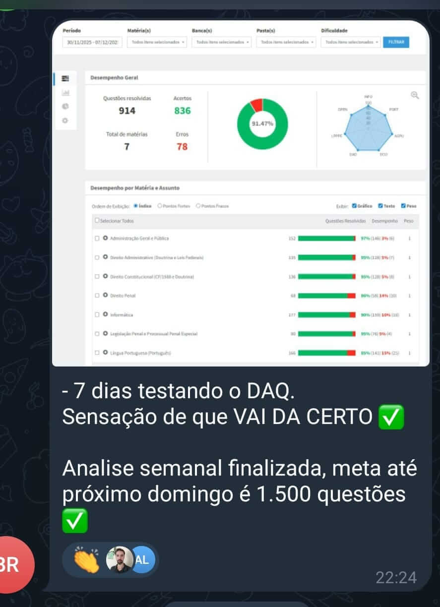 Depoimento de Aluno DAQ