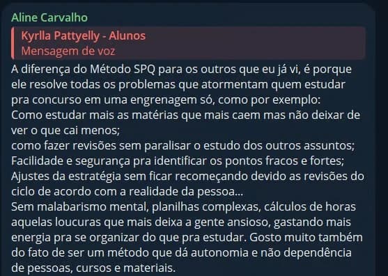 Depoimento de Aluno DAQ